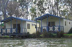 Well appointed cabins on the Murray river, Picnic Point Caravan Park